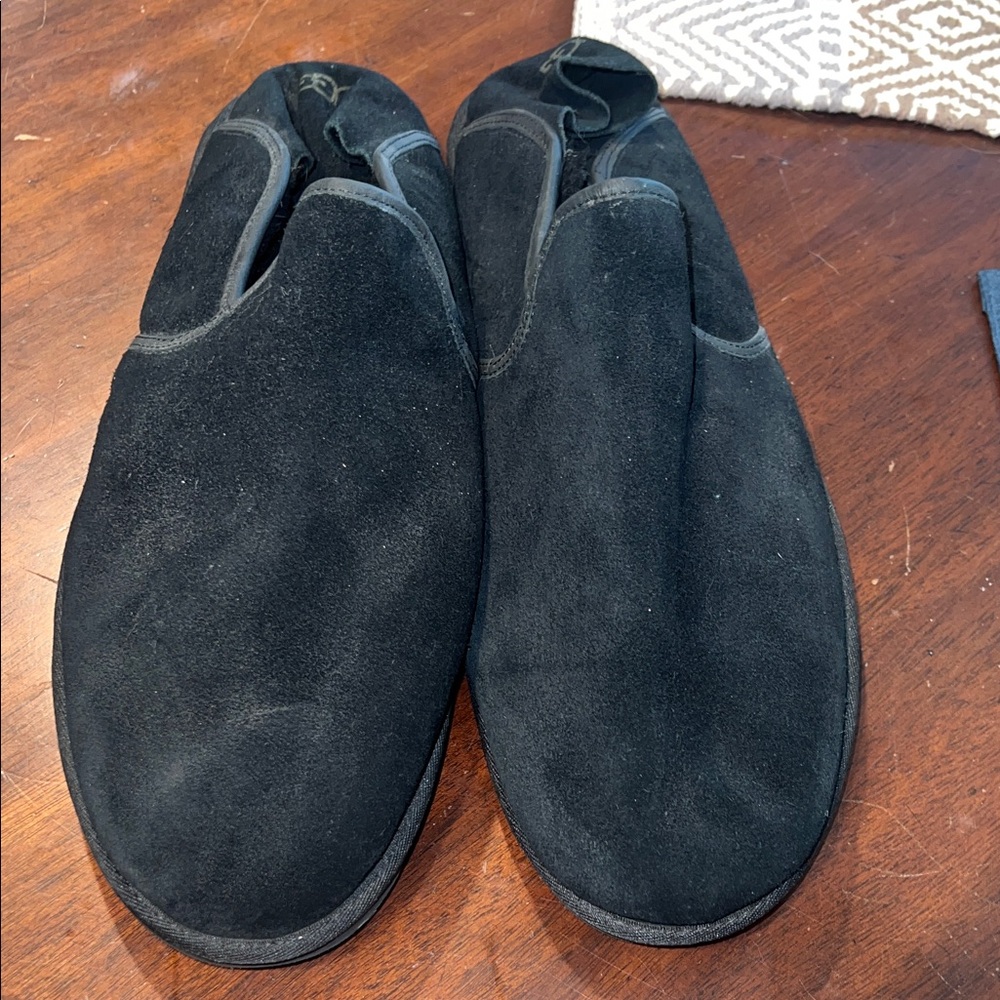 UGG Men's Black Suede Loafers